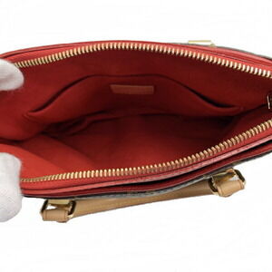 Louis Vuitton Pallas Cerise Handbag Monogram Bag Red